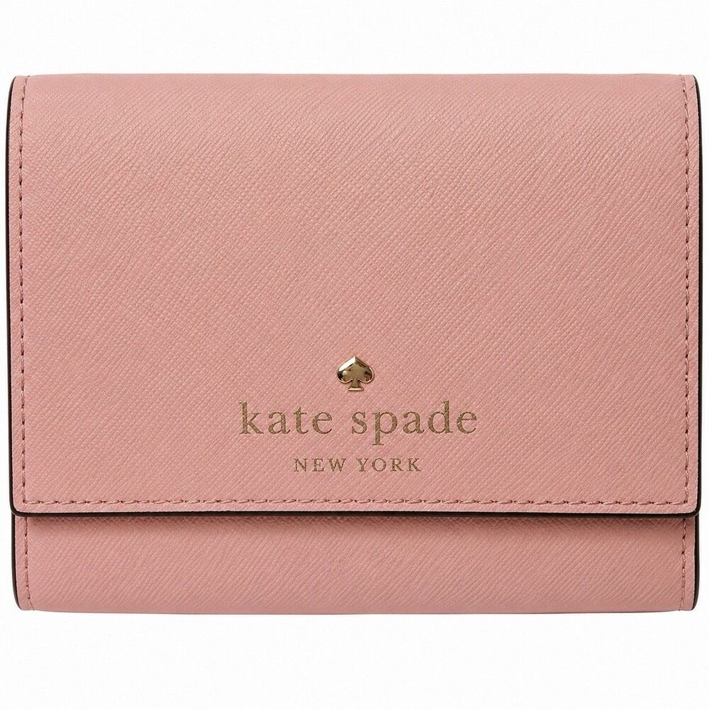 Kate Spade New York Pink Saffiano Leather Crossbody Clutch Bag Convertible
